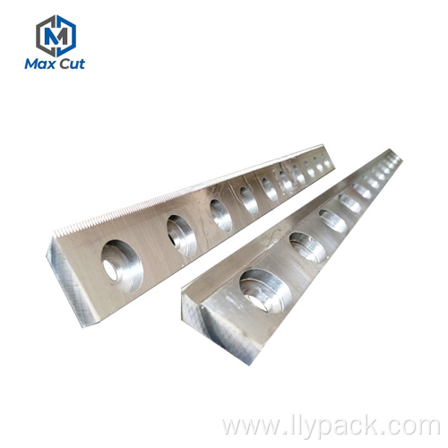 Spiral Cross Cut Blade For Corrugated Cut Off